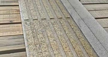 双鸭山黄金麻盲道石 盲条