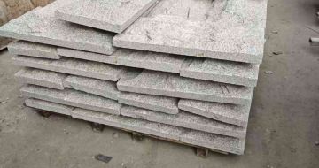 双鸭山芝麻白蘑菇石，自然面