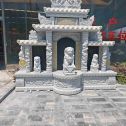 双鸭山芝麻白中国黑石材套墓 花岗岩墓碑