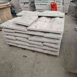 双鸭山芝麻白蘑菇石，自然面