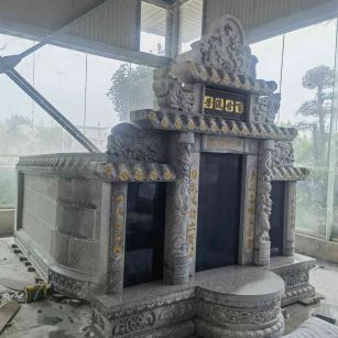 双鸭山套墓 墓碑 围坟石 异形定制